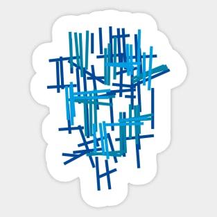 abstract cold color Sticker